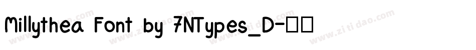 Millythea Font by 7NTypes_D字体转换